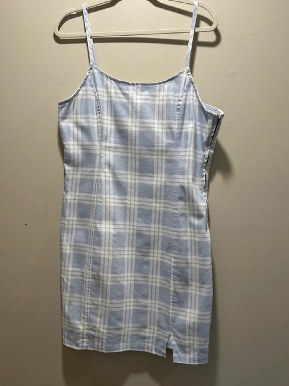 Cabana by Crown & Ivy Blue Plaid mini dress